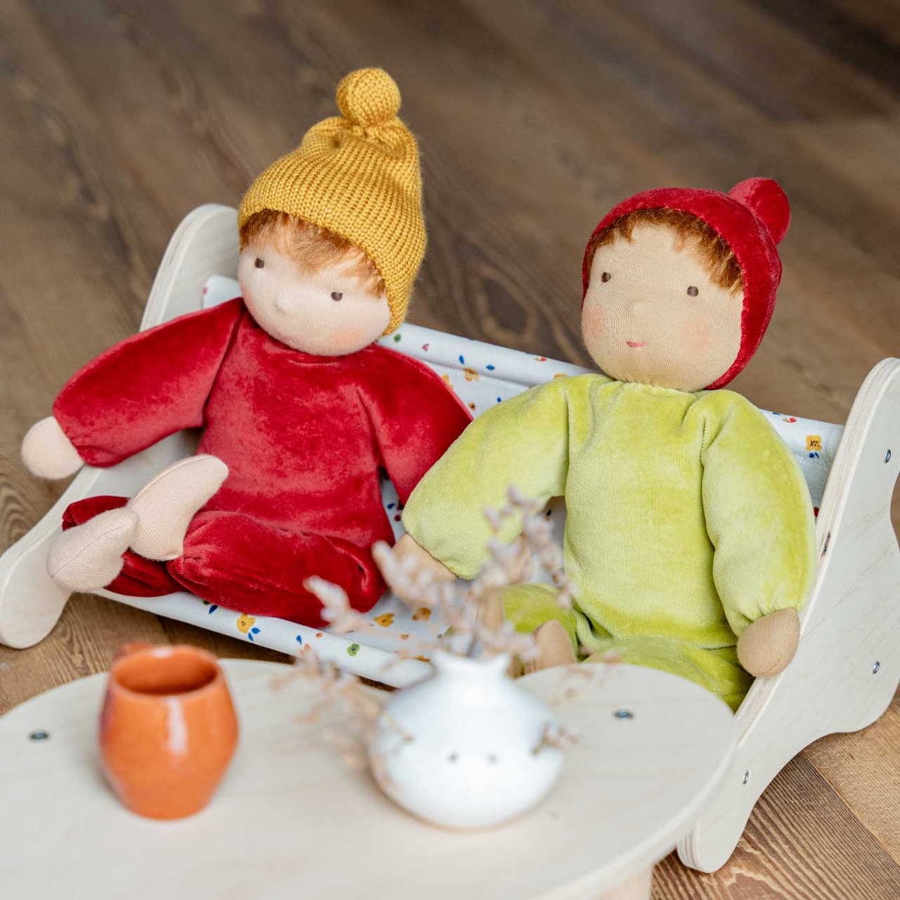 Waldorfpuppe NANA moos Waldorfpuppe NANA moos