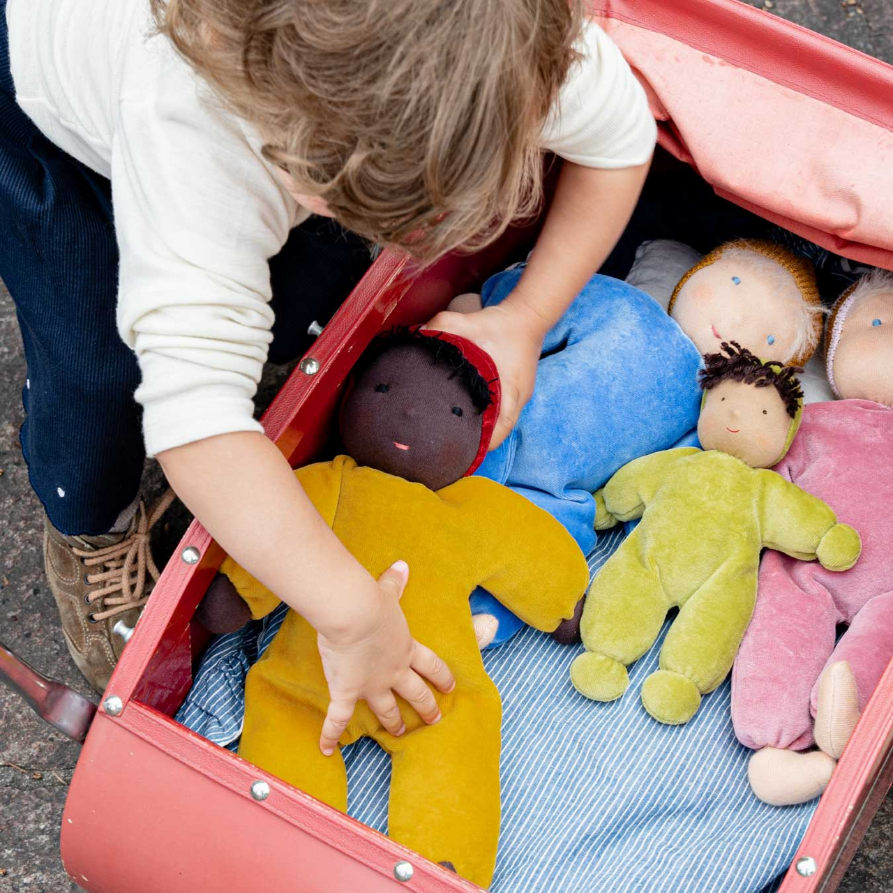 Waldorfpuppe NANA safran